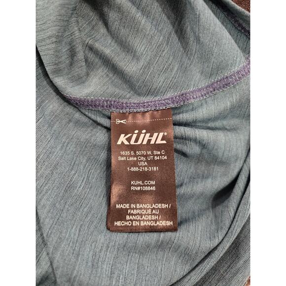 Kuhl Women's Teal V Neck Short Sleeve Shirt Size XS Preloved - Picture 8 of 8